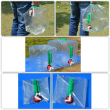 10L or 20L PVC Outdoor Folding Collapsible Drinking Water Bag for Outdoor Camping and Hiking