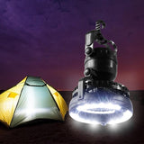 Portable Battery Operated 2 In 1 Camping Fan and Super Bright LED Light With Hanger