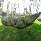 Portable Hammock Single-Person Hammock with Mosquito Net - Great for Backpacking, Camping and Survival