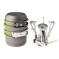 Outdoor Cookware and Cooking Tool Set with Ignition Canister Stove!!