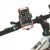 Bike Handlebar Mounted Phone / GPS Holder With Silicone Support Band